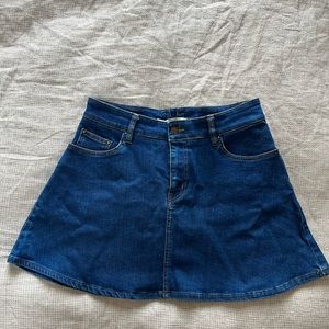 Zara Denim A-line Skater skirt